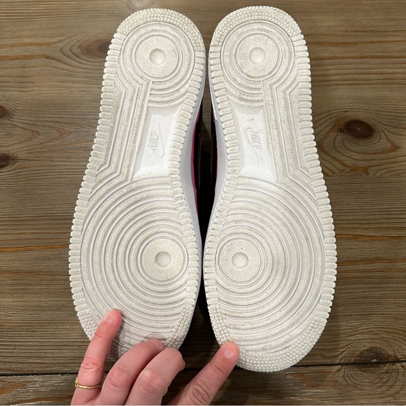 NIKE AIR FORCE 1 LOW SPORT NBA BLACK BLUE GALE LASER FUCHSIA NEON SIZE 10.5 - Picture 14 of 16